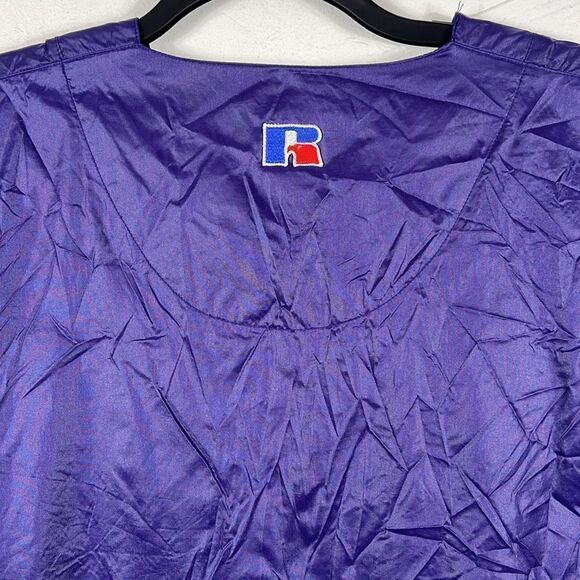 🏈Vintage TCU Horned Frogs Football Pullover SS Nylon Pullover Windbreaker Jacke - Picture 9 of 13